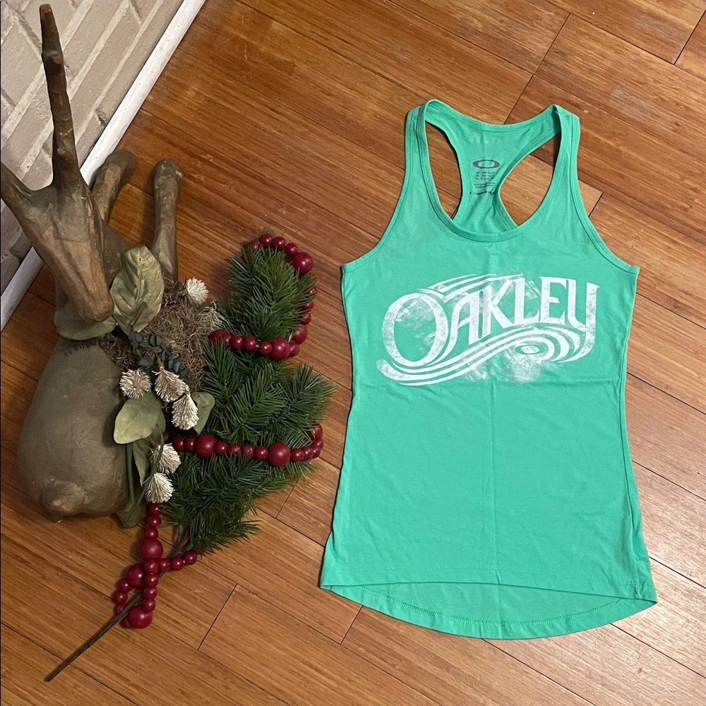 Oakley lime green xs Women's Racerback Tank Top